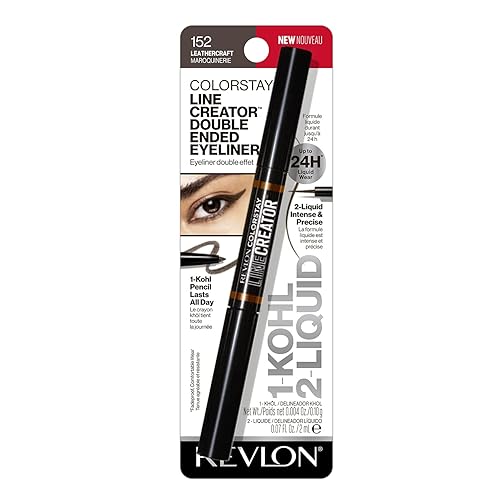 Revlon Colorstay Double Ended Liner - 152 Leathercraft, 0.004 Oz, Long-Lasting Precision