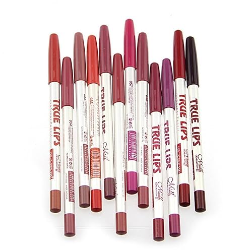 Sankuwen Waterproof Lip Liner Pencil Set, 12 Colors For Long-Lasting Definition