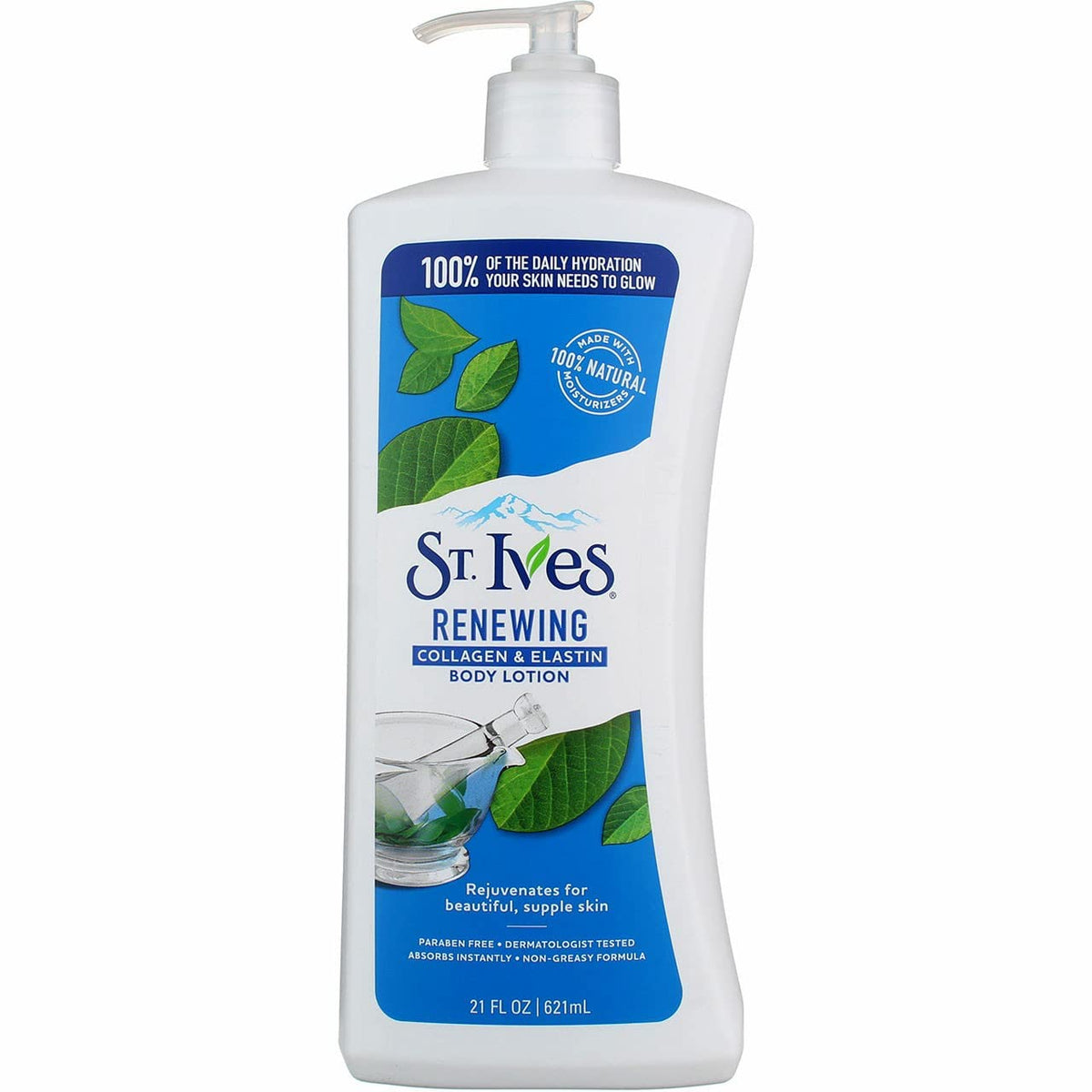 St Ives Renewing Body Lotion 21 Fl Oz (Pack Of 2) - Hydrating Skin Moisturizer