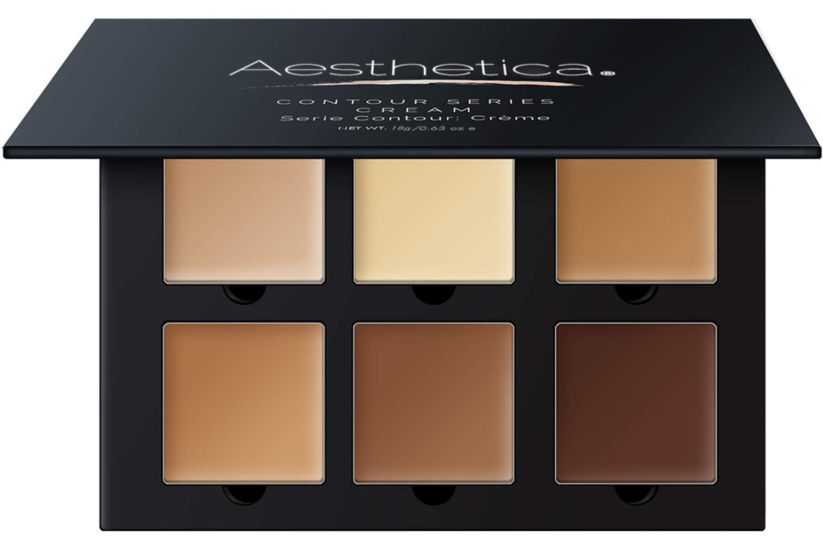 Aesthetica Cream Contour & Highlight Makeup Kit - Vegan, Multi-Colored, 0.63 oz