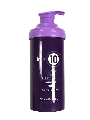 It'S A 10 Silk Express Miracle Silk Conditioner, 17.5 Oz - Nourishing Hair Care, Purple