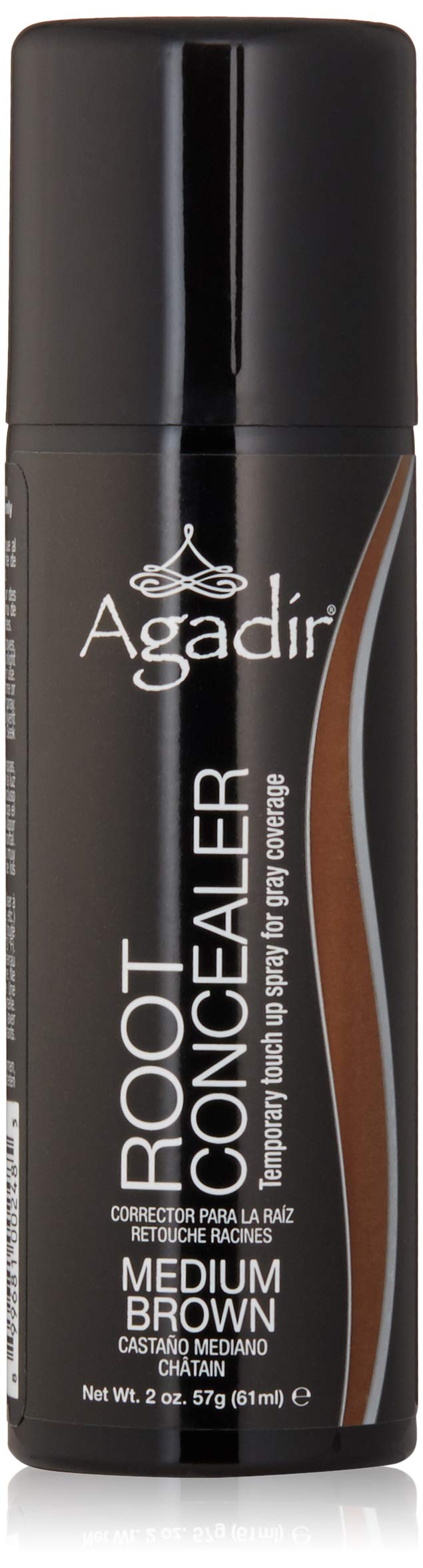 Agadir Root Concealer For Gray Coverage, Medium Brown, 2 Oz - Hair Color Solution