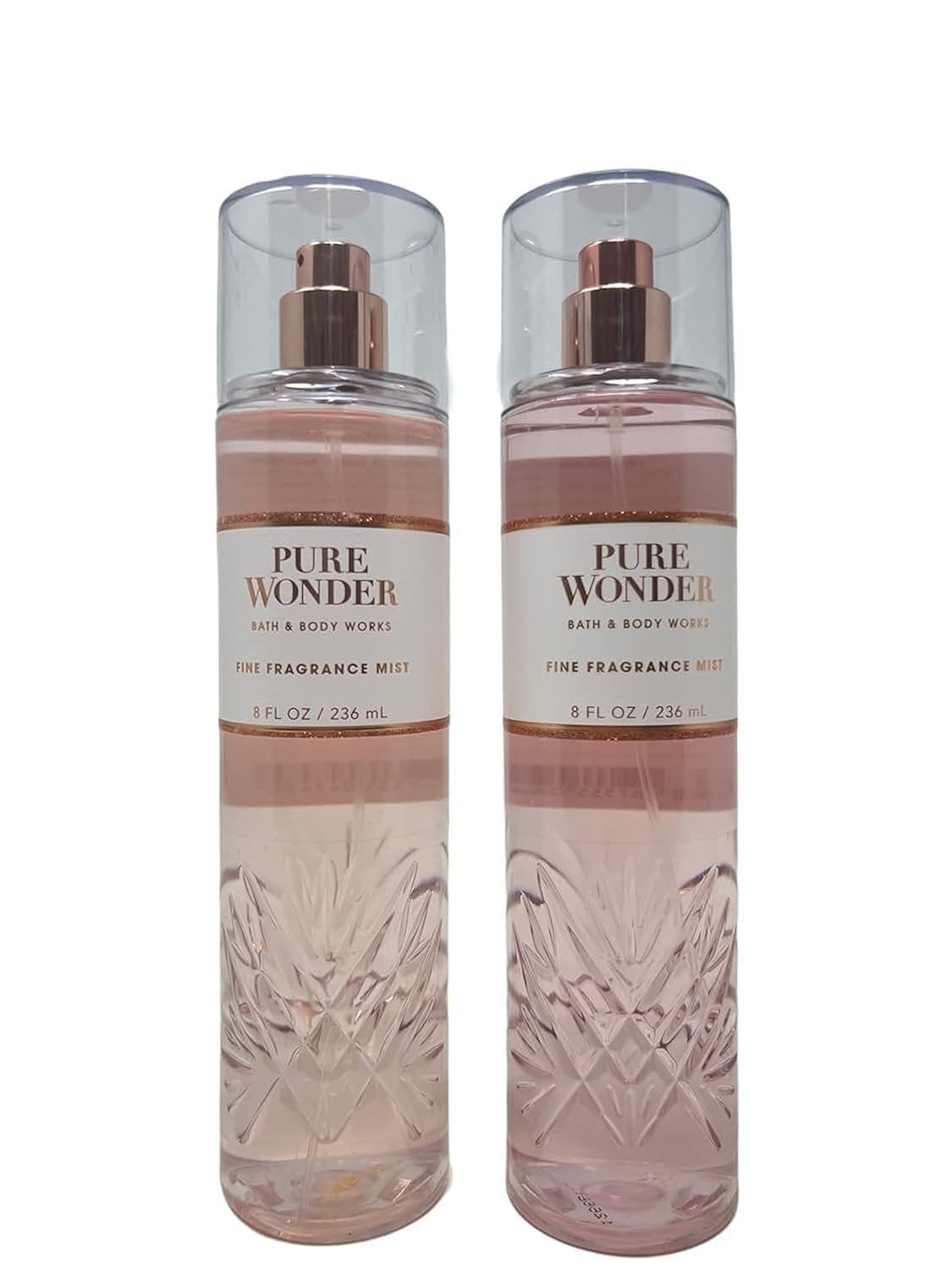 Bath & Body Works Pure Wonder Fine Fragrance Mist - 2 Pack, 8 Fl Oz, Pink