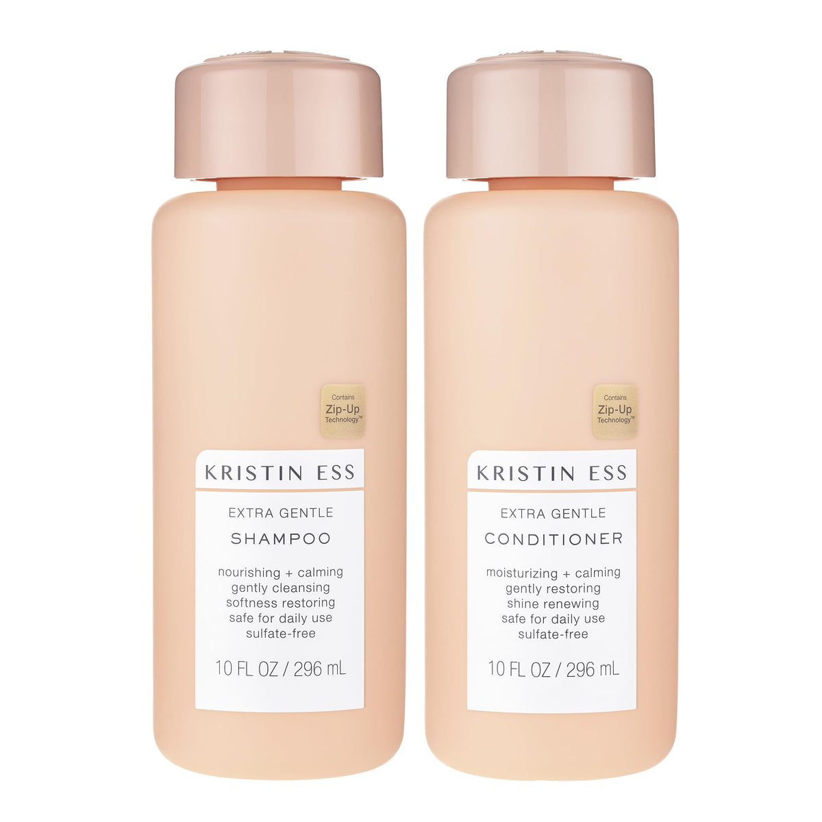 Kristin Ess Extra Gentle Shampoo & Conditioner Bundle For Sensitive Skin, Vegan & Sulfate Free