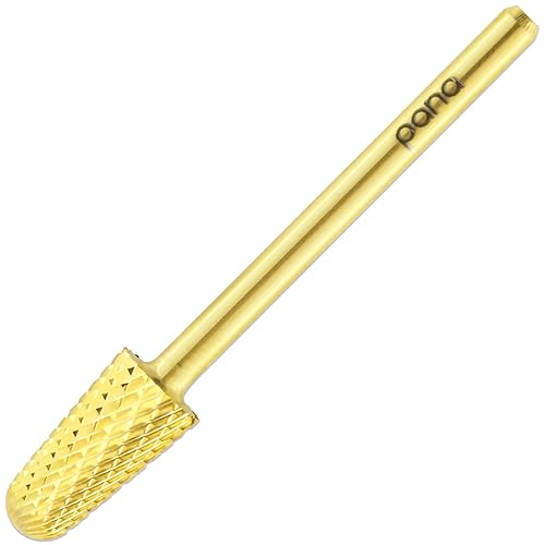 Pana 3/32&quot; Tungsten Carbide Safety Bit Nail For Dremel Drill - Medium Cone Gold