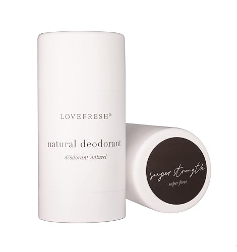 LOVEFRESH Natural Deodorant Stick - Handmade, Non-Toxic, Super Strength, 3.7 oz