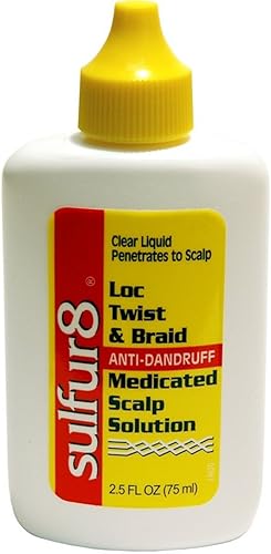 Sulfur8 Anti-Dandruff Medicated Scalp Solution, 2.5 Oz, Pack Of 5 - Twist & Braid