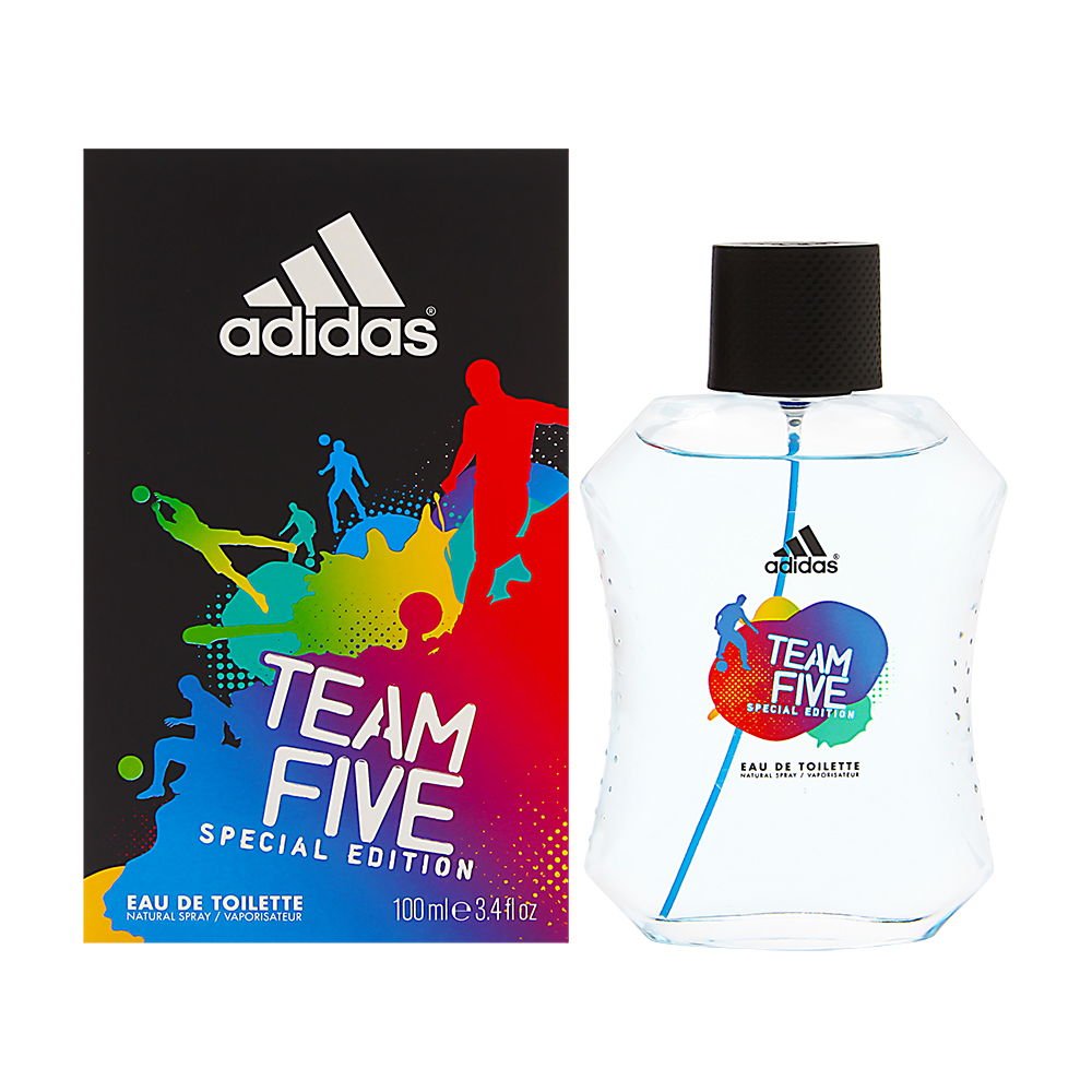 adidas Team Five Special Edition Eau De Toilette Spray for Men, 3.4 Fl Oz - Multi-color Fragrance for Him