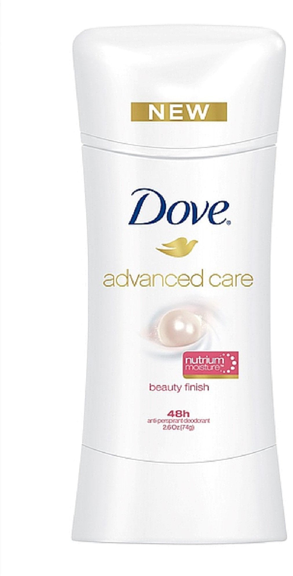 Dove Advanced Care Anti-Perspirant Deodorant, Beauty Finish, 2.6 Oz, Pack Of 2