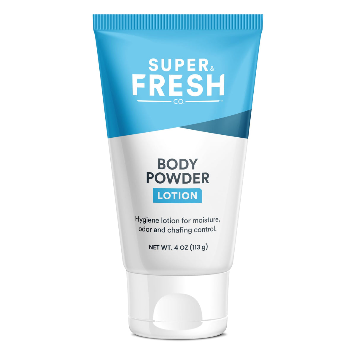 Sweatblock Super Fresh Body Powder Lotion - Talc Free, Anti-Chafing, Deodorizing, 4 Fl Oz