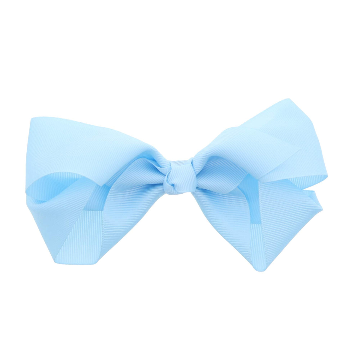 Motique Accessories 5.5 Inch Light Blue Grosgrain Hair Bow Clip for Women and Girls