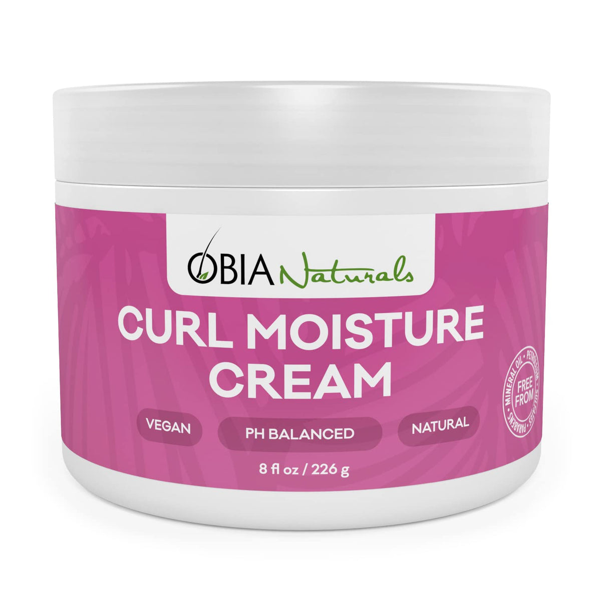 Obia Naturals Curl Moisture Cream - Lightweight Leave-In Conditioner, 8Oz For Hydrated Curls