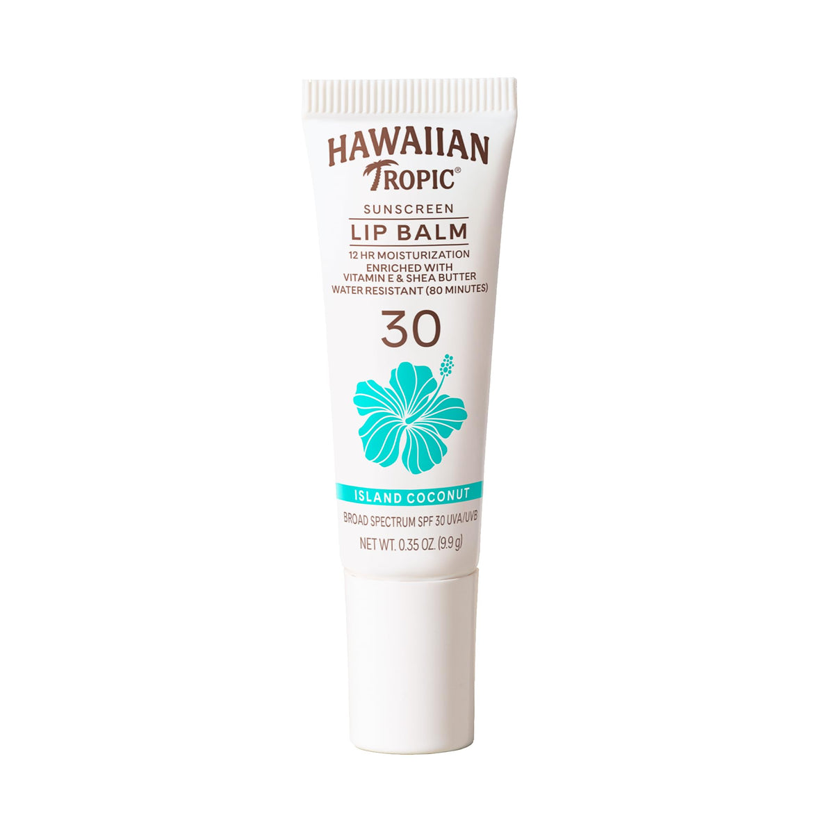 Hawaiian Tropic Lip Balm Spf 30 Island Coconut, 0.3Oz - Sunscreen For Lips, Beach Essential