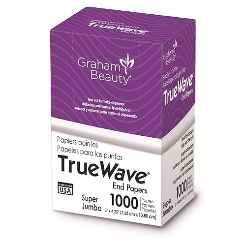 Graham Professional Beauty Truewave Super Jumbo End Paper, 1000 Pack, 3x4.25 Inch