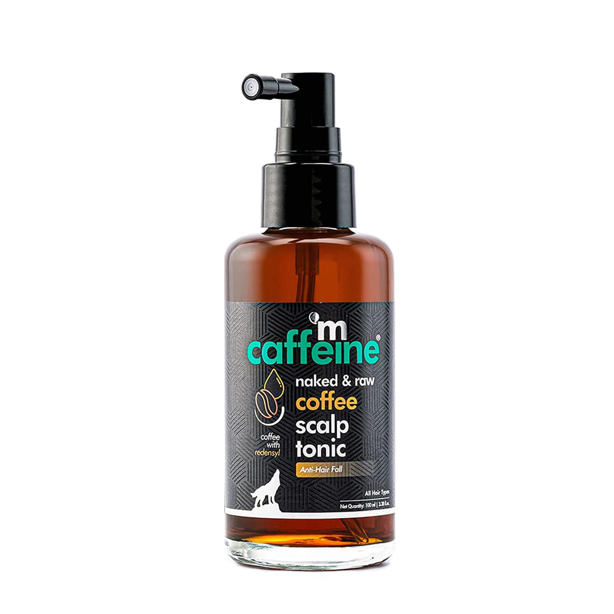 Mcaffeine Coffee Scalp Tonic - Hair Growth, Reduces Hair Fall, Paraben & Silicone Free, 3.38 Oz