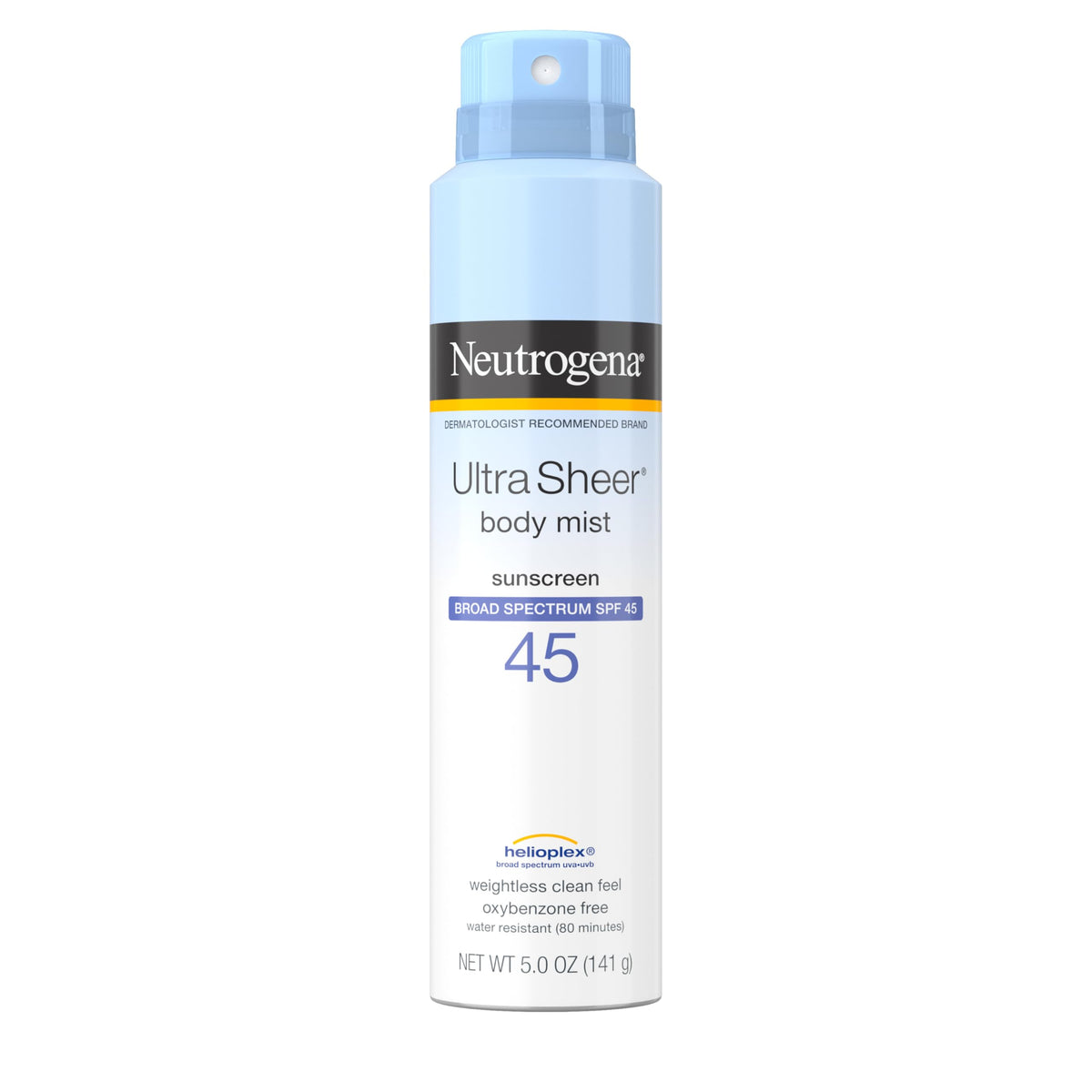 Neutrogena Ultra Sheer Sunscreen Spray Spf 45, 5 Oz (Pack Of 3) - Lightweight & Water Resistant