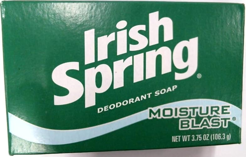 Irish Spring Moisture Blast Deodorant Soap Bar, 3.75 Oz - Fresh Clean Scent