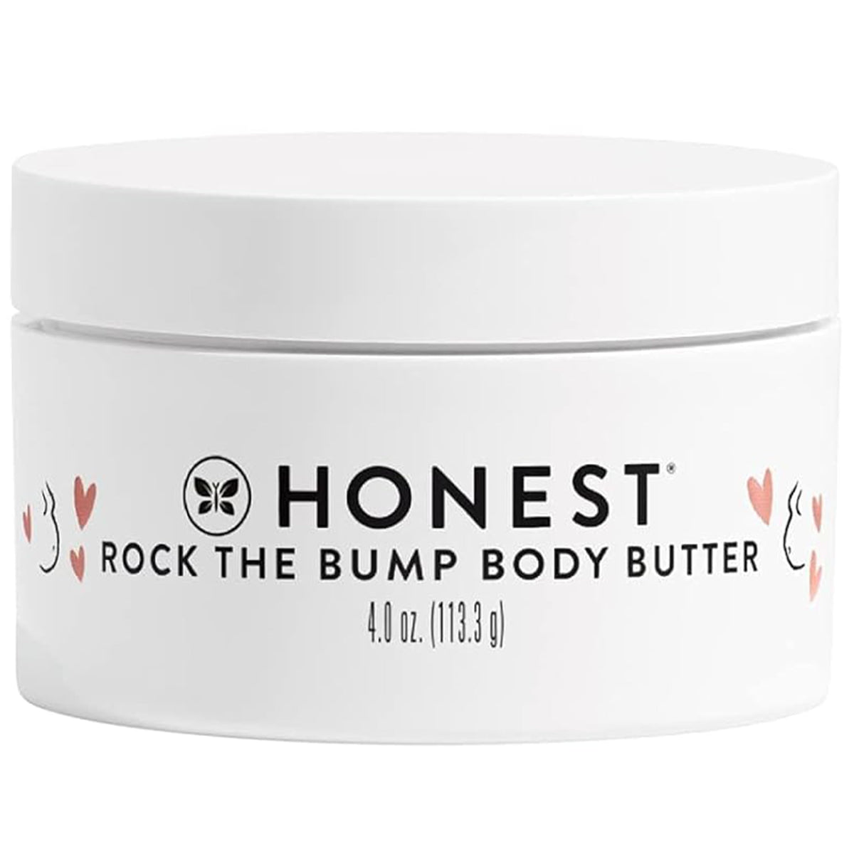 The Honest Company Rock The Bump Body Butter - Moisturizing Stretch Mark Cream, 4 Oz