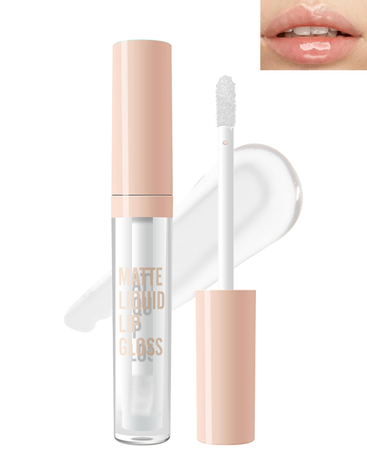 Lestpola Hydrating Lip Plumper Gloss - Transparent, Long Lasting, Vegan Lip Oil, 0.1 Fl Oz