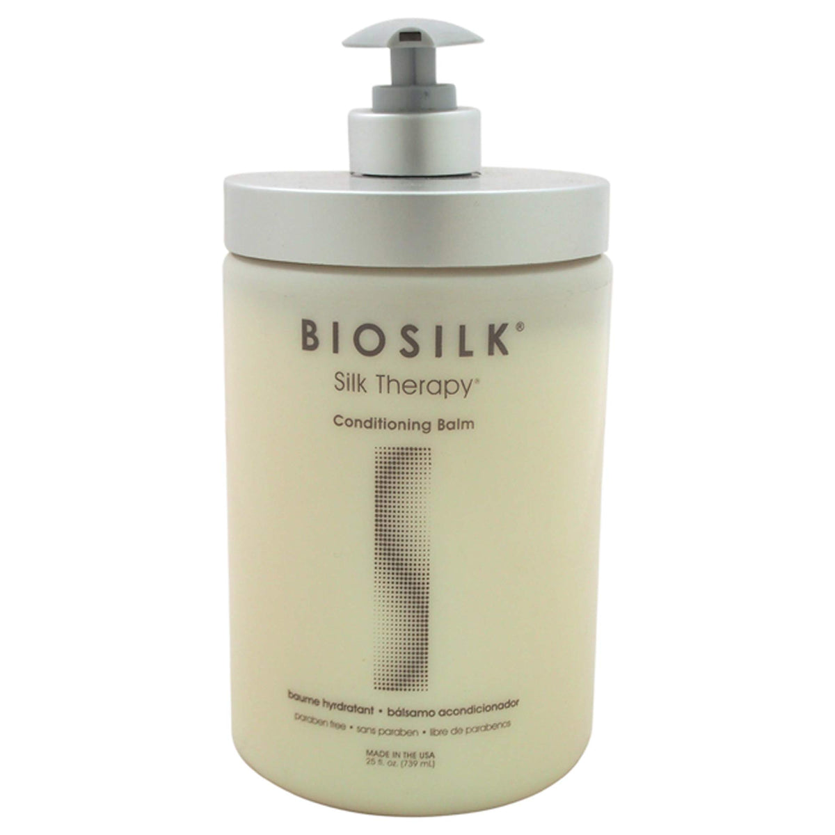 Biosilk Silk Therapy Conditioning Balm, 25 Oz - Deep Conditioning, Shine & Smoothness, Sulfate-Free