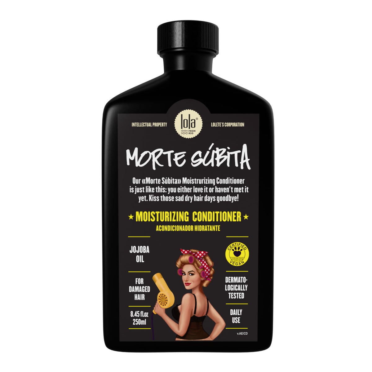 Lola Morte Subita Moisturizing Conditioner For Dry, Damaged Hair - Vegan & Sulfate-Free, 8.45