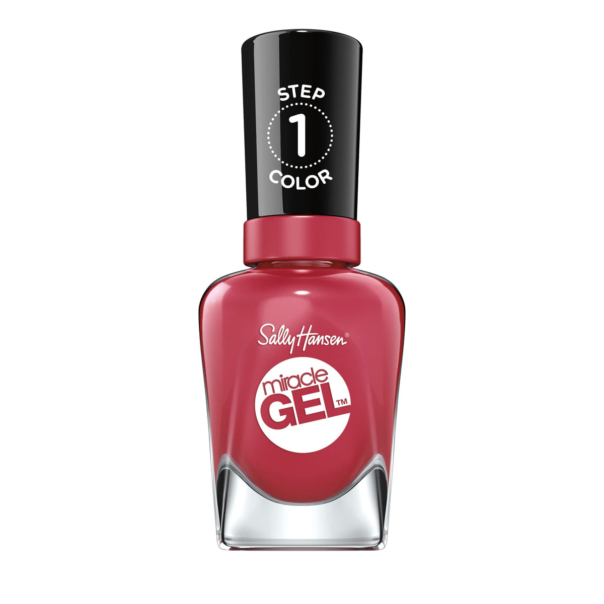 Sally Hansen Miracle Gel Nail Polish - Proper P-Rose #256, 0.5 Fl Oz, Long-Lasting Shine