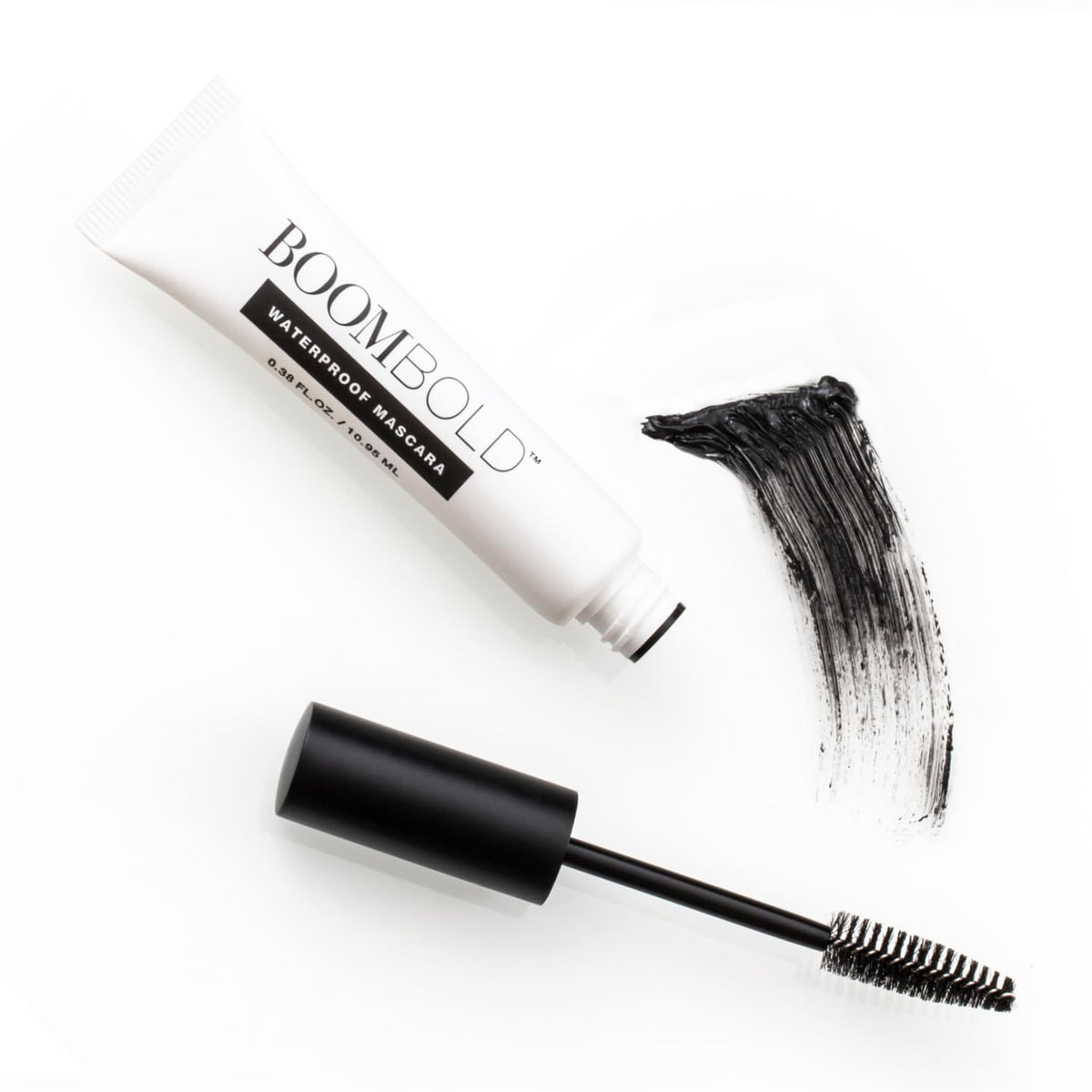 Boom! Bold Mascara - Waterproof, Volumizing, Hypoallergenic For Sensitive Eyes, Jet-Black 0.38 Fl