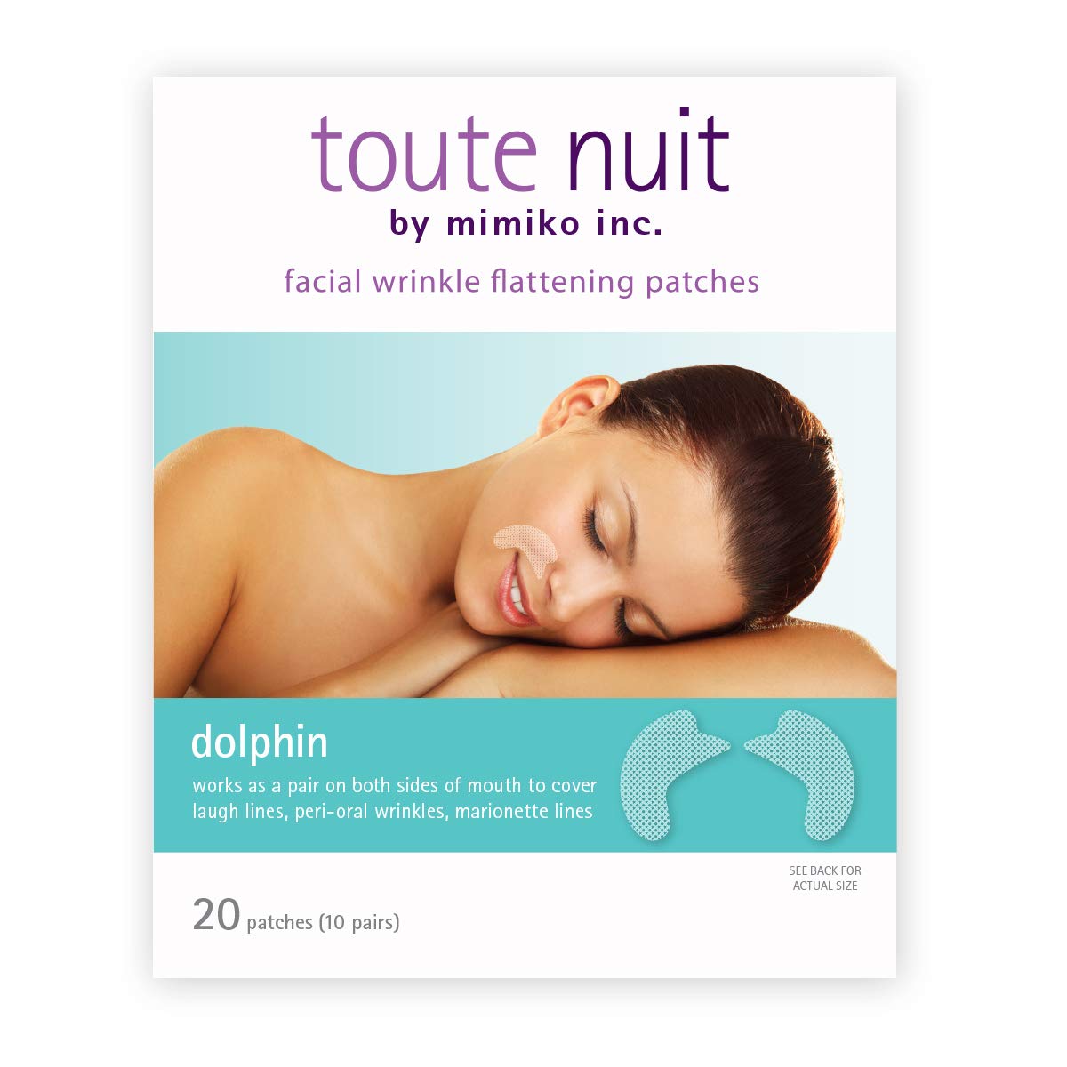 Toute Nuit Wrinkle Patches - Face Tape, Full Coverage, 20 Count Medical Grade Adhesive