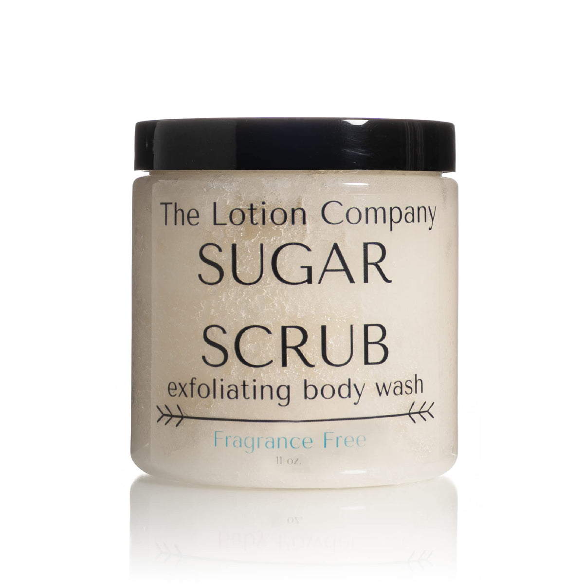 The Lotion Company Sugar Scrub Exfoliating Body Wash, Paraben Free, Unscented, 11 Oz