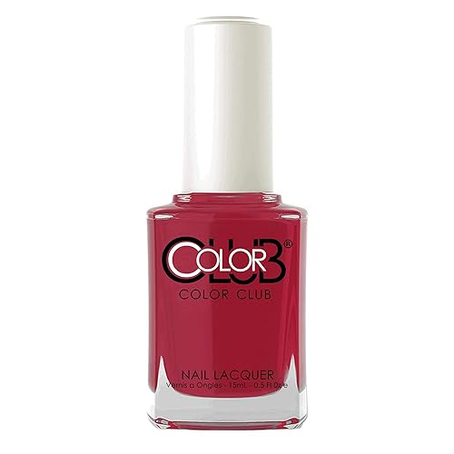 Color Club Regatta Red Nail Lacquer - 0.5 Fl Oz, Long-Lasting Nail Polish