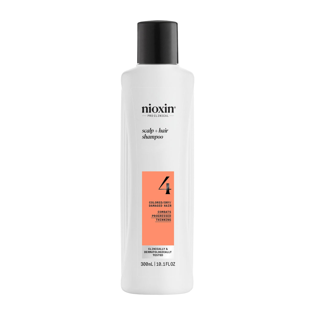 Nioxin System 4 Hair Thickening Shampoo For Damaged Hair, 10.1 Fl Oz - Progressed Thinning