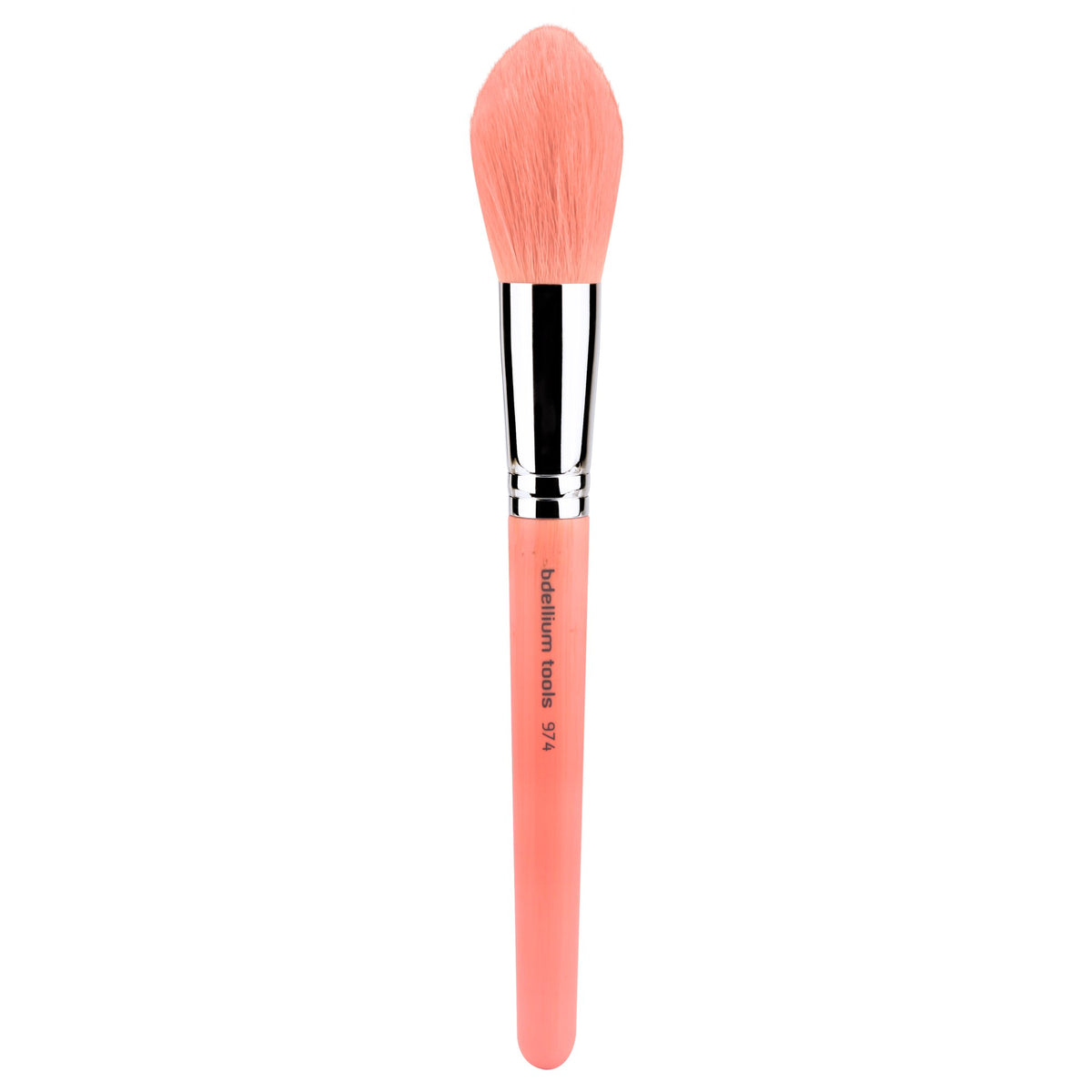 Bdellium Tools Pink Bambu 974 Tapered Powder Brush - Soft Synthetic Fibers For Sculpting