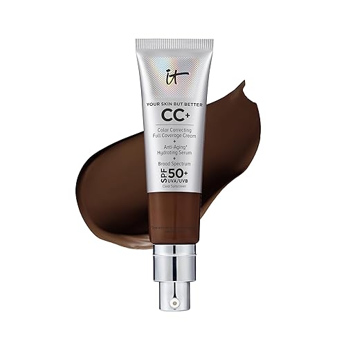 It Cosmetics Cc+ Cream Deep Mocha - Full-Coverage Foundation & Spf 50 - 1.08 Fl Oz