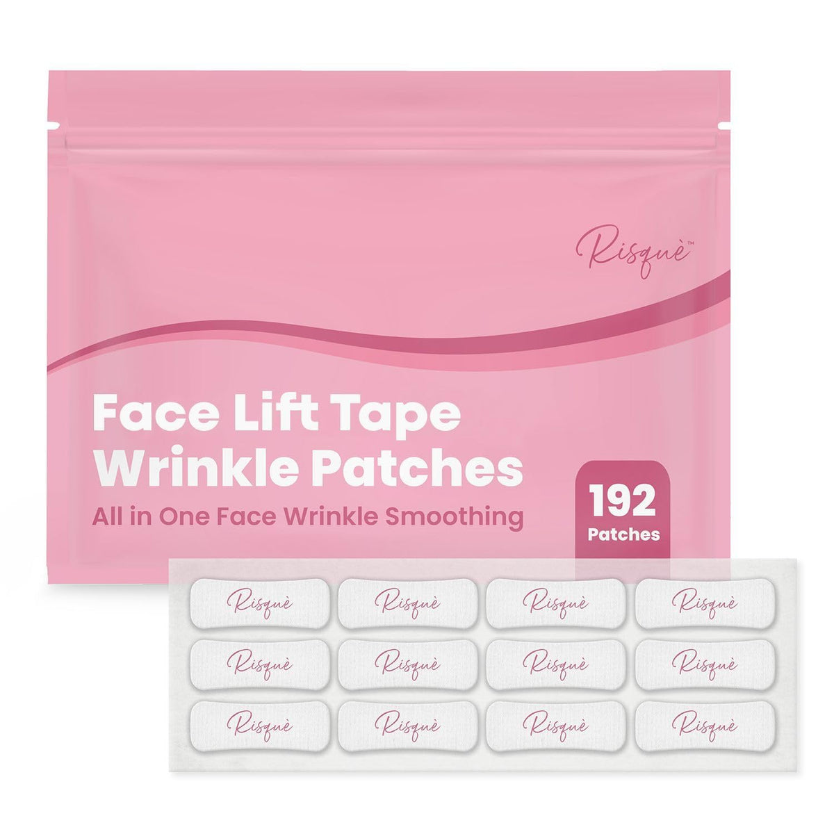 Risqué Face Tape For Wrinkles | Skin Lifting & Tightening Strips | 192 Pieces