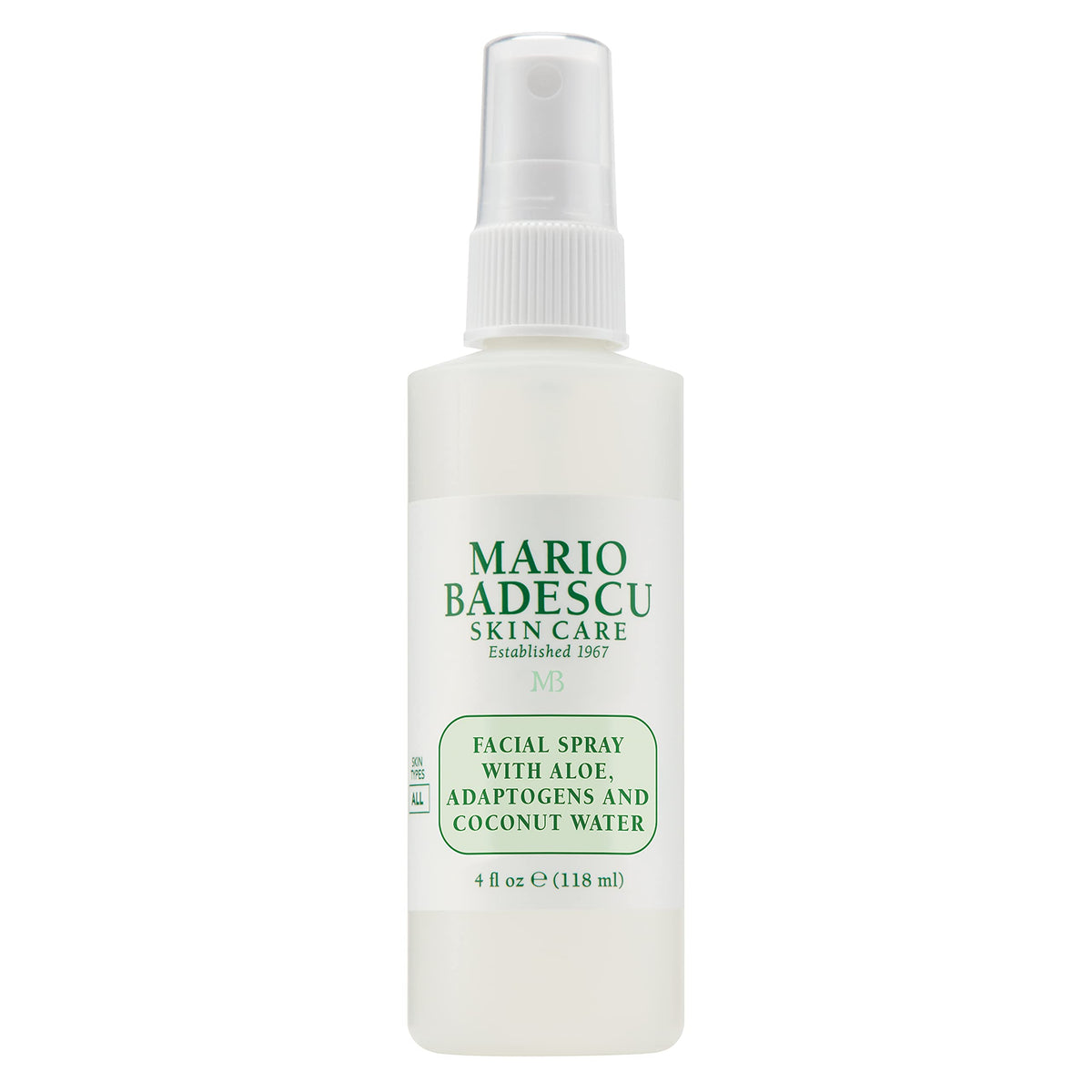 Mario Badescu Aloe & Coconut Water Setting Spray Mist, 4 Fl Oz - Hydrating Makeup Spray