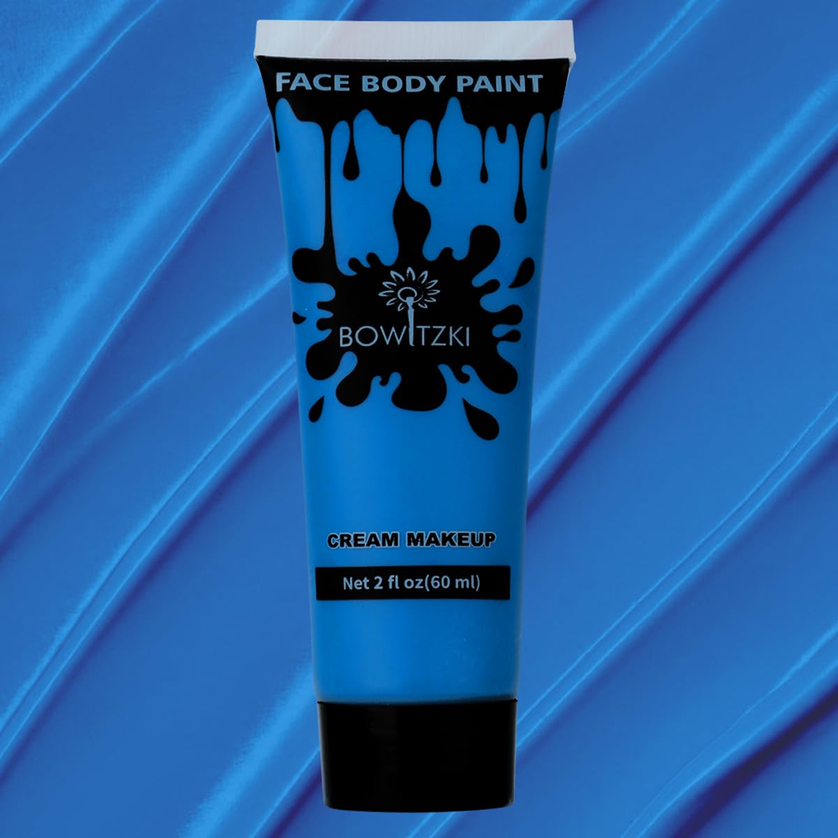 Bowitzki Blue Face And Body Paint 2Oz Water-Based Makeup For Halloween, Cosplay, Parties