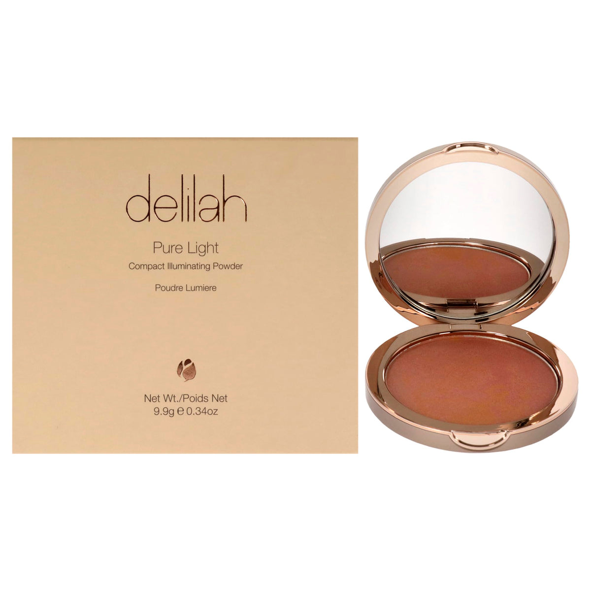 delilah  Pure Light Compact Illuminating Powder  Lustre  Lightweight  Long Lasting  Loose Setting Powder Face Makeup For Brig