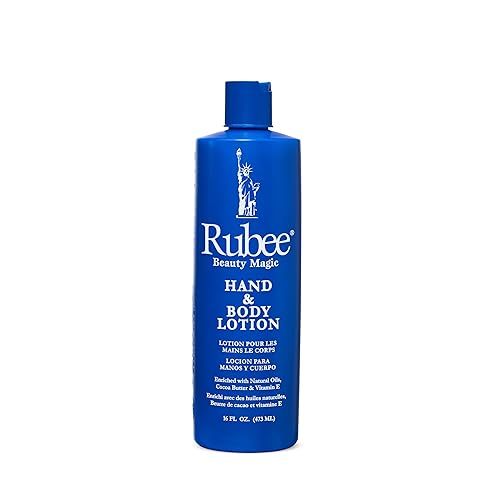 Rubee Non-Greasy Body & Hand Lotion - 16 Oz Cacao Butter, Vitamin E For Extremely Dry Skin