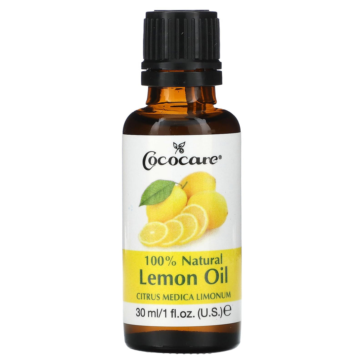 Cococare 100% Lemon Oil - 1 Ounce Pure Essential Oil For Aromatherapy & Skin Care