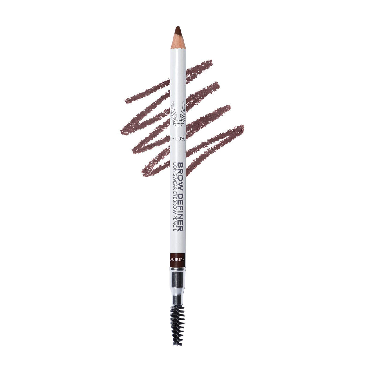 True + Luscious Brow Definer Pencil - Auburn Waterproof Pomade & Powder With Organic Castor Oil