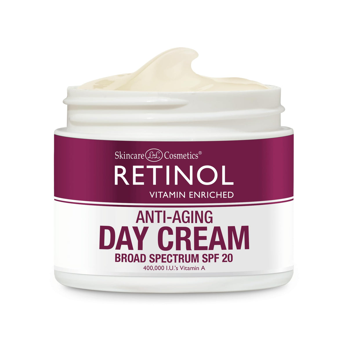 Retinol Day Cream Spf 20 - Moisturizes & Reduces Fine Lines, 1.7 Oz.