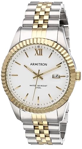 Armitron Men'S Two Tone Date Function Bracelet Watch, Model 20/5521