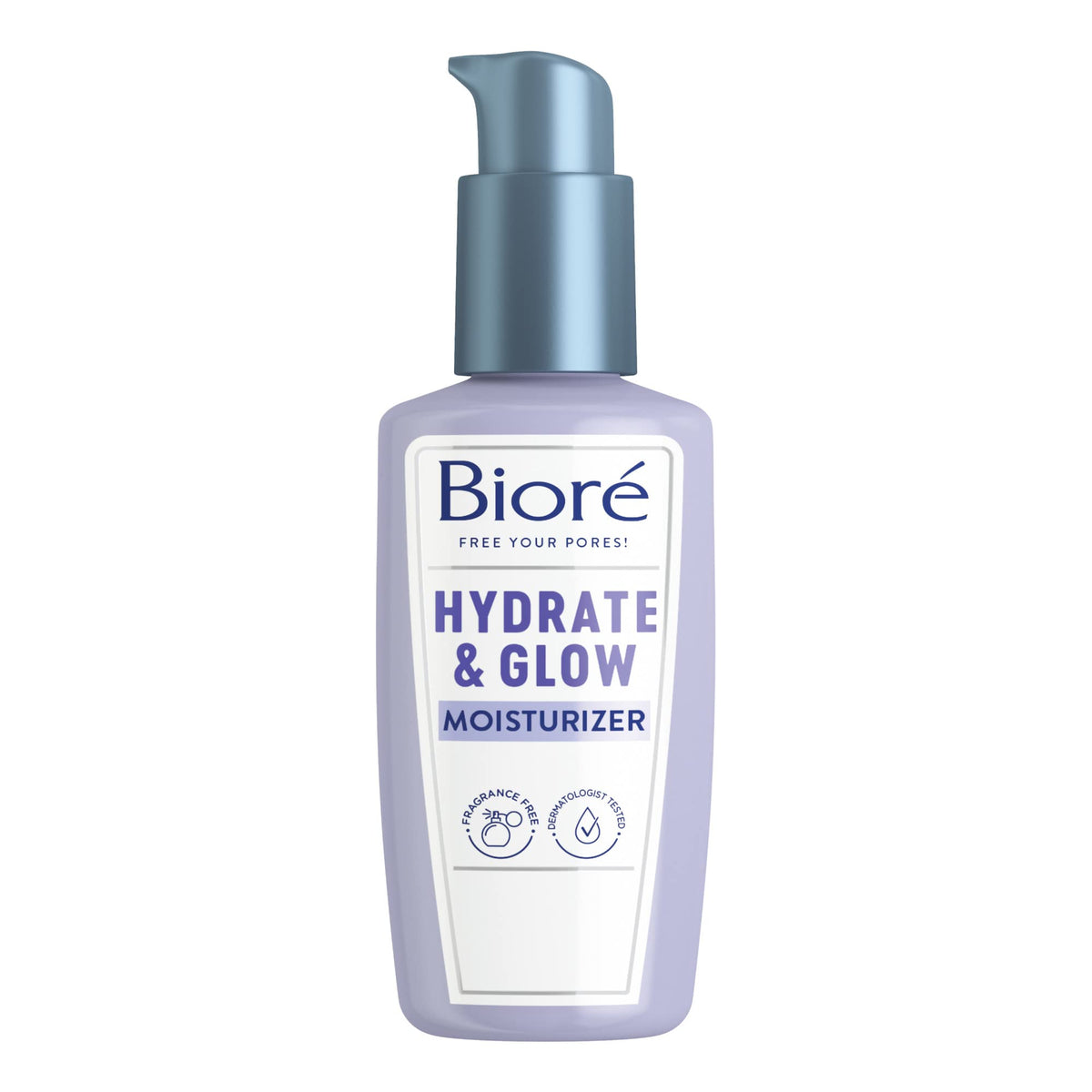 Biore Hydrate & Glow Facial Moisturizer For Dry, Sensitive Skin With Coconut Water & Avocado Oil 3.4 Oz