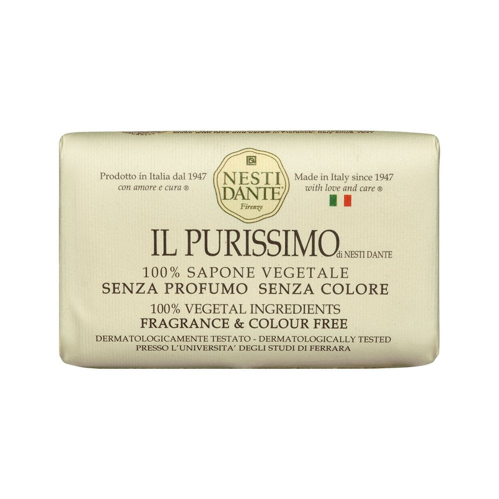 Nesti Dante Il Purissimo Bath Soap, 150G/5.3Oz - Luxurious Natural Soap For Sensitive Skin