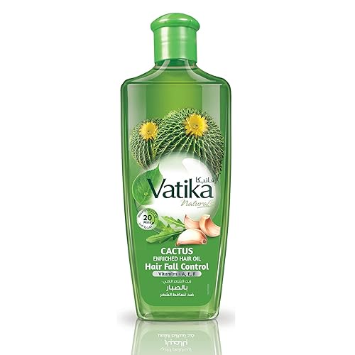 Dabur Vatika Naturals Enriched Hair Oil Serum For Moisturizing & Strengthening, 10.14 Fl Oz