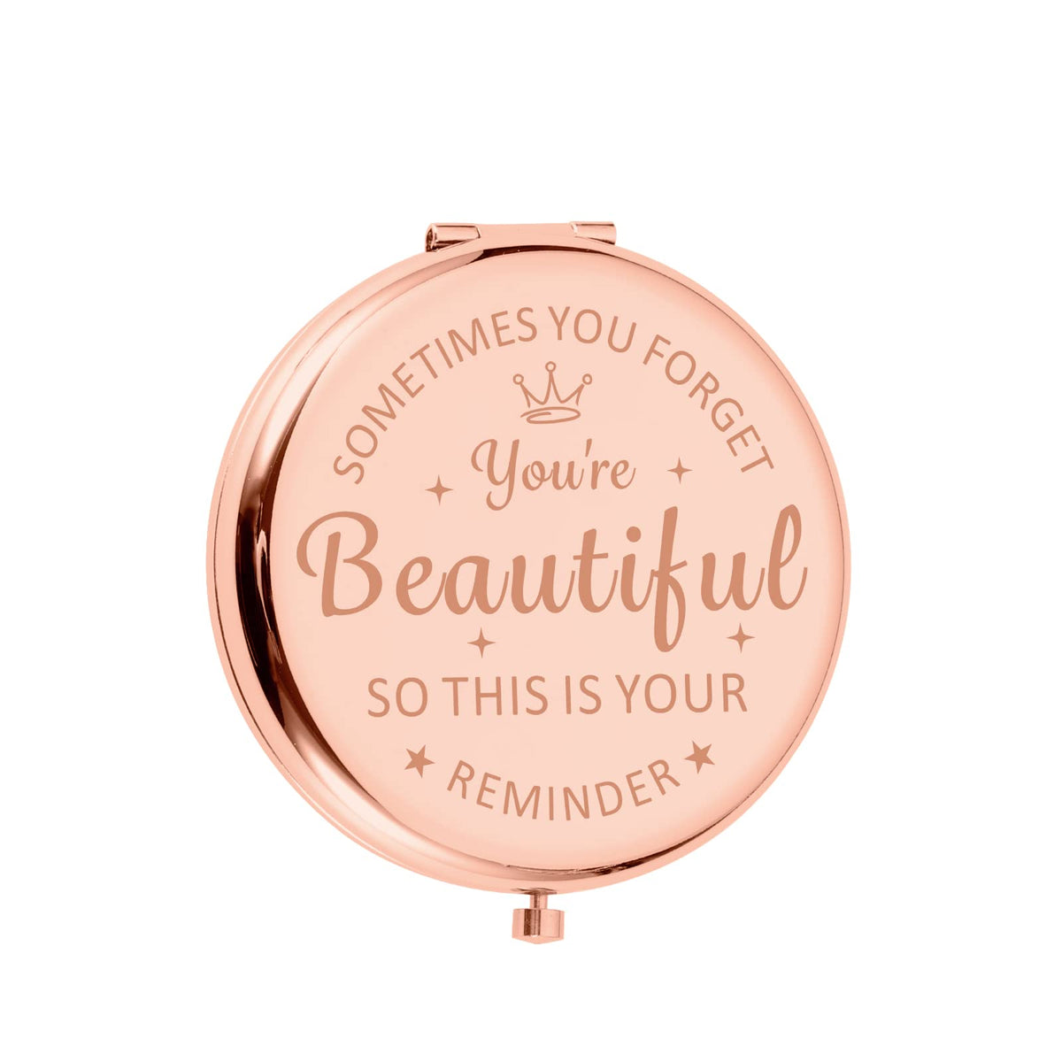 Xpenmulboja Rose Gold Compact Makeup Mirror For Teen Girls, Women, Gifts, Inspirational Ideas