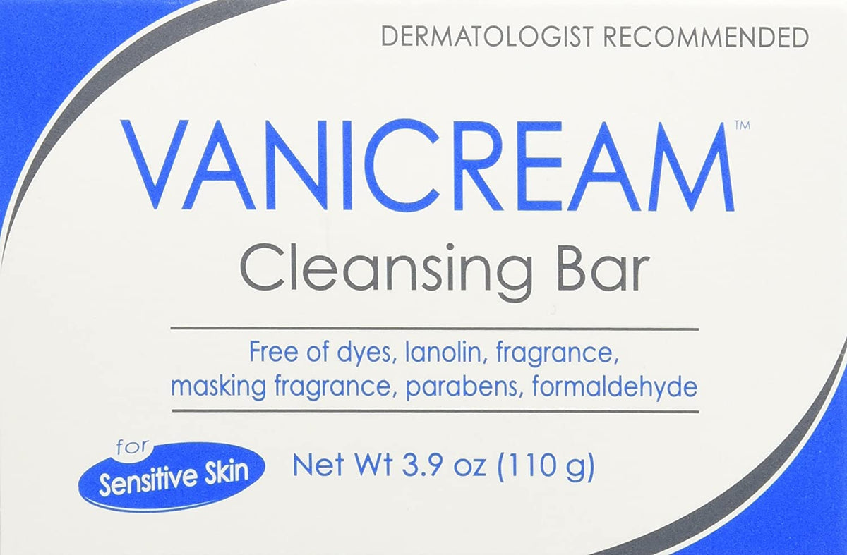 Vanicream Cleansing Bar - 3.9Oz Gentle Cleanser For Sensitive Skin, Fragrance-Free