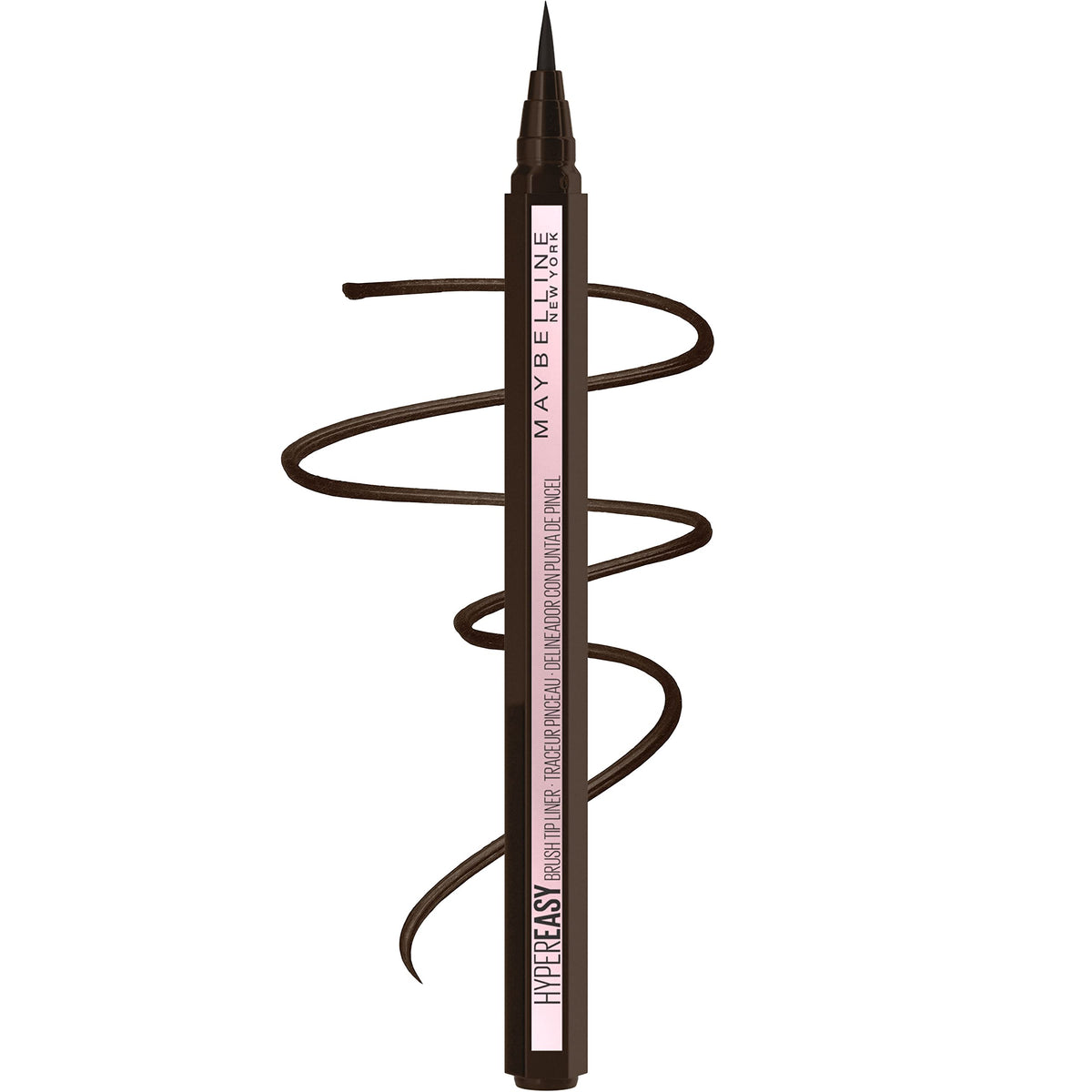 Maybelline Hyper Easy Waterproof Eyeliner, Satin Finish, Pitch Brown, 0.02 Fl Oz