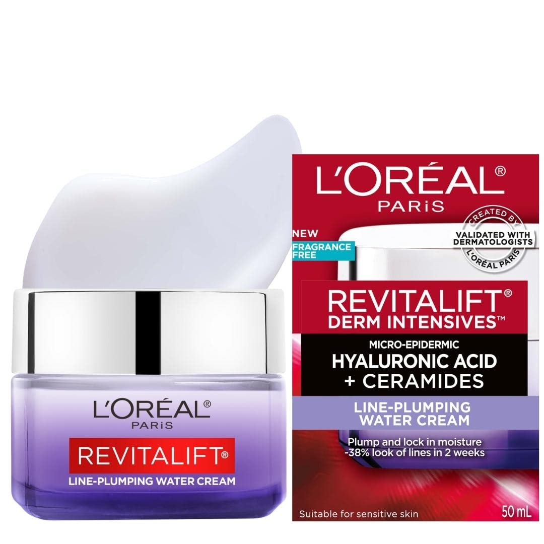 L'Oreal Revitalift Derm Intensives Micro-Hyaluronic Acid Water Cream, 1.7 Fl Oz