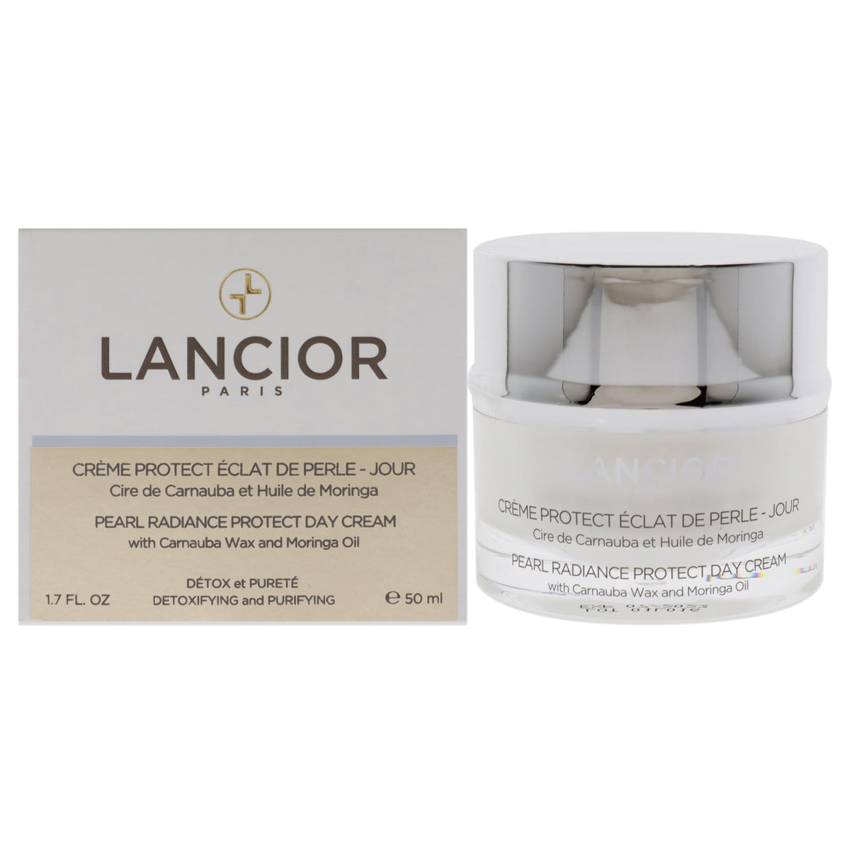 Lancior Paris Pearl Radiance Protect Day Cream - 1.7 Oz, Strengthens Skin, Natural Ingredients